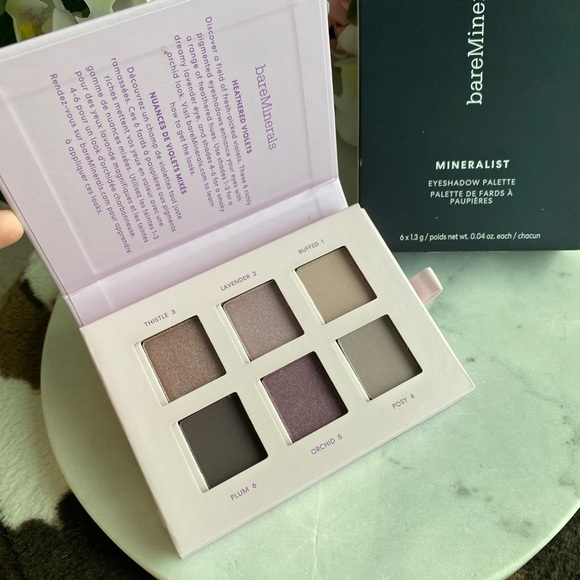 NEW bareMinerals Mineralist Eyeshadow Palette - Heathered - Mauve Plum Purple - Picture 7 of 15